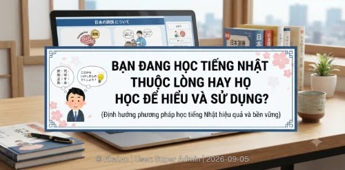 Bạn đang học tiếng Nhật thuộc lòng hay học để hiểu và sử dụng?
