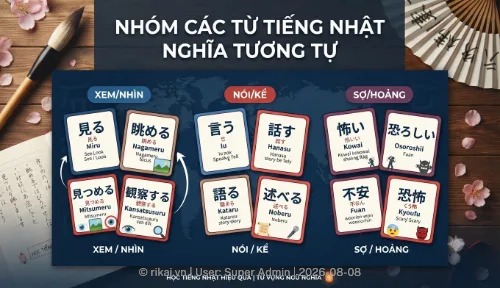 [ Phần 1 ]Tổng hợp các nhóm từ vựng có nghĩa tương đồng